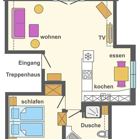 Seestrasse 75 Dachgeschoss 公寓